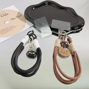 【COD】[Model Terbaru]Ikan Kecil Ponsel Kucing Lanyard Phone Case Woven Pendant Kamera Pendek Phone Lanyard