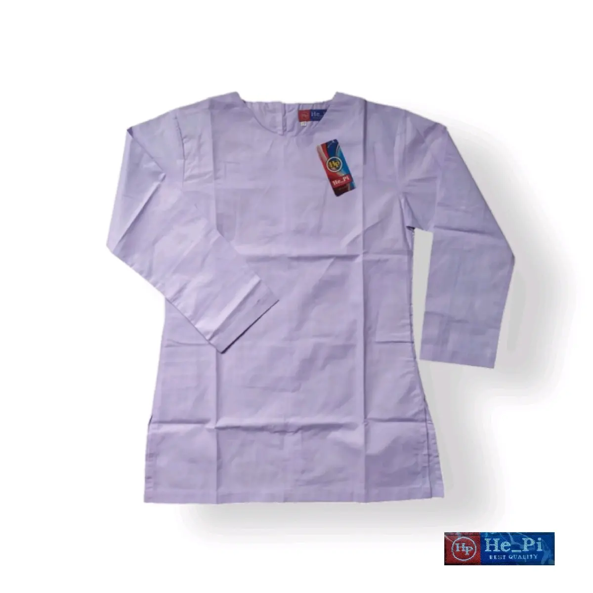 Baju kurung padang  SD/SMP/SMA seragam sekolah [HEPI]  baju kurung putih Katun Polos Putih Seragam