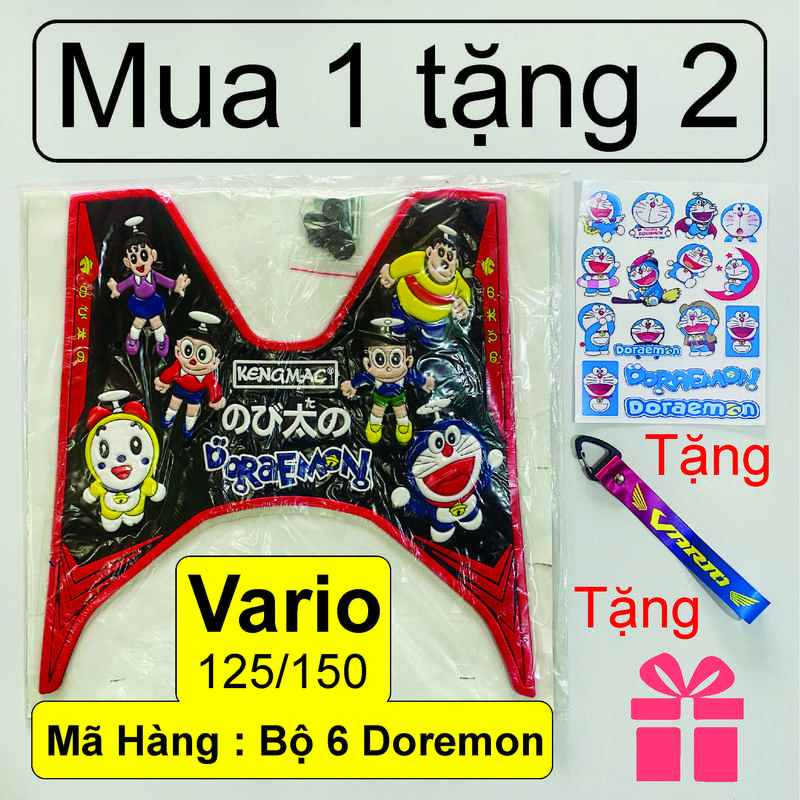 Thảm lót chân Vario-Vision+ tặng 1 móc khoá Vario + 1 tờ Sticker (dán xe - dán nón - dán đt đều đc)