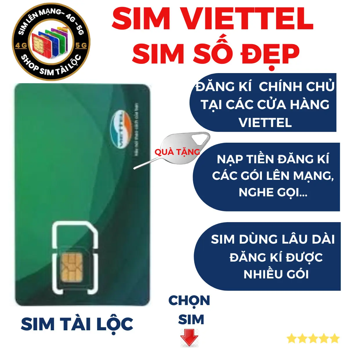 SIM VIETTEL 4G  - 5G SỐ ĐẸP SIM NGHE GỌI- ĐK ĐƯỢC NHIỀU GÓI MẠNG_ SIM TÀI LỘC