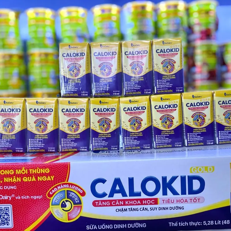 [ Vitadairy] Sữa Calokid 110ml cho bé 48 hộp 1
