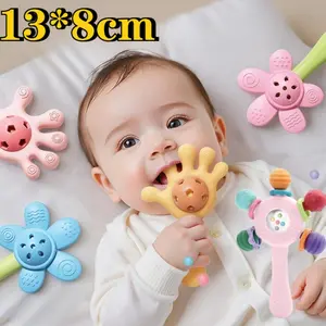 Teether Bayi / Teether Gelang / Mainan Bayi Model Gelang Lembut BPA Free /Mainan Kerincingan Teether Bayi Silikon Aman Untuk Gigitan Dan Menenangkan Bayi