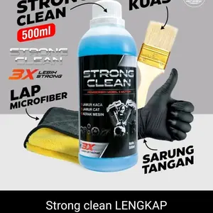 GARASI AGAN STRONG CLEAN 500ML Pembersih Jamur Kaca & Kerak Body Mobil Motor Formula Agresif Cairan Bukan Pasir