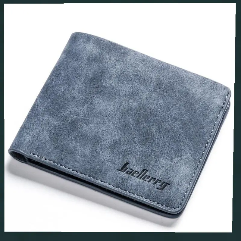 Tiktok Recommendation Men's Leather Wallets Suede Men's Korean Fashion wallet Hot Trend Short Wallet