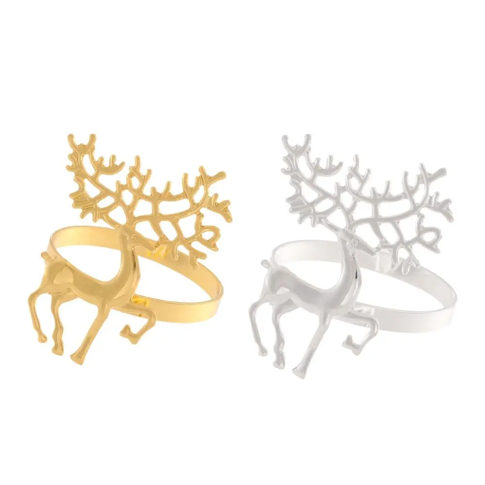 Deer Napkin Rings Christmas Deer Napkin Ring Holders for Wedding Adornment