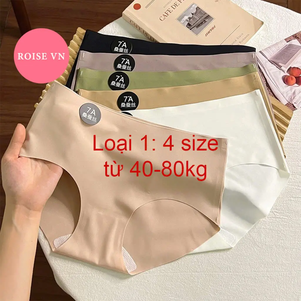 Set 10 quần lót nữ đúc su thun lạnh (có lẻ 5)  mềm mại kháng khuẩn women voi 7A