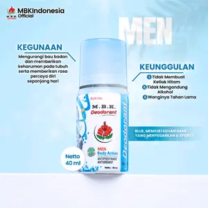 MBK Deodorant Roll On Blue - Blue