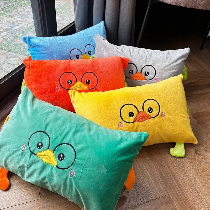 gối con vịt cute hột me Mềm Cotton 7