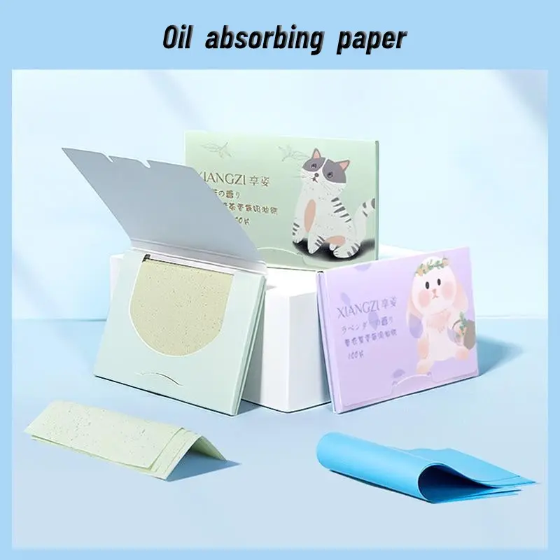 Giấy Thấm Dầu Mặt, 100 Chiếc, Khăn Lau Mặt, Giấy Khăn Lau Sữa Rửa Mặt, Giấy Khăn Lau Kiểm Soát Dầu, Thấm Hút, Thích Hợp Để Làm Sạch Trang Điểm Màu Sắc, Mỹ Phẩm