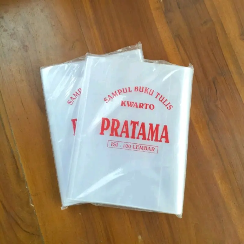 SAMPUL BUKU PLASTIK TEBAL KWARTO PRATAMA (10pcs) Stationery
