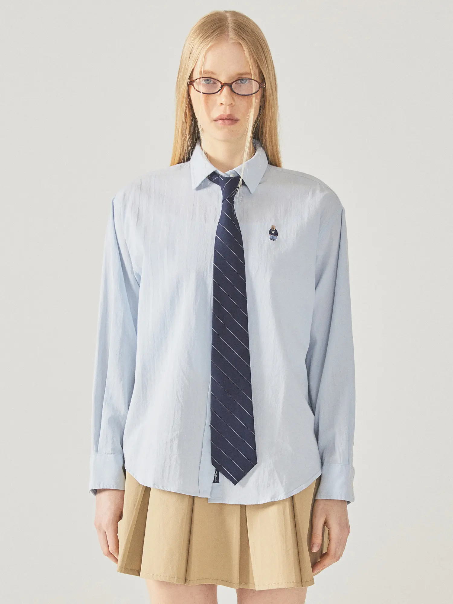 WHOAU Áo Sơ mi Steve Loose Fit Shirts_WHYAF2312F