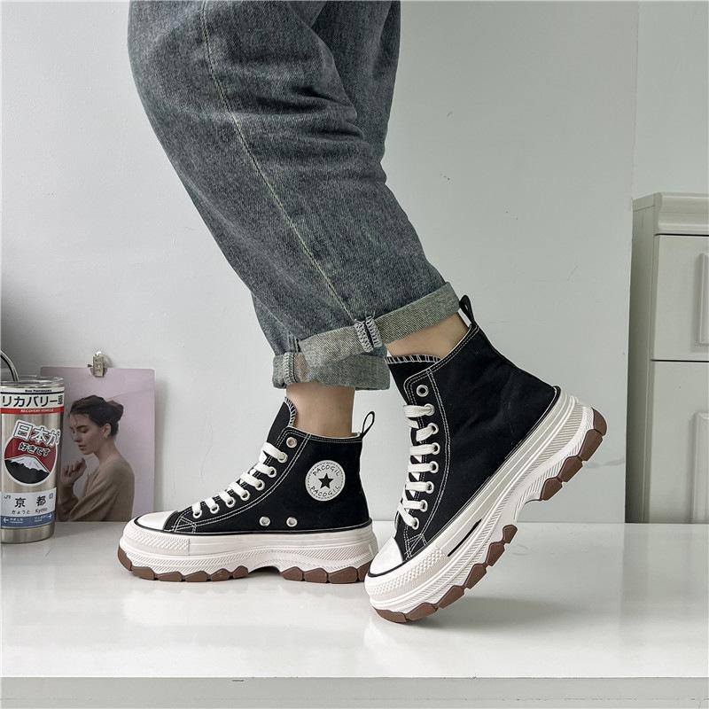 Sepatu Sneakers Boots Wanita Casual Hak Tinggi Jaemin Sport Shoes MNS982 2