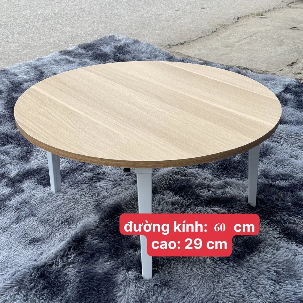 Bàn tròn chân nhựa ĐƯỜNG KÍNH 60CM , bàn ngồi bệt