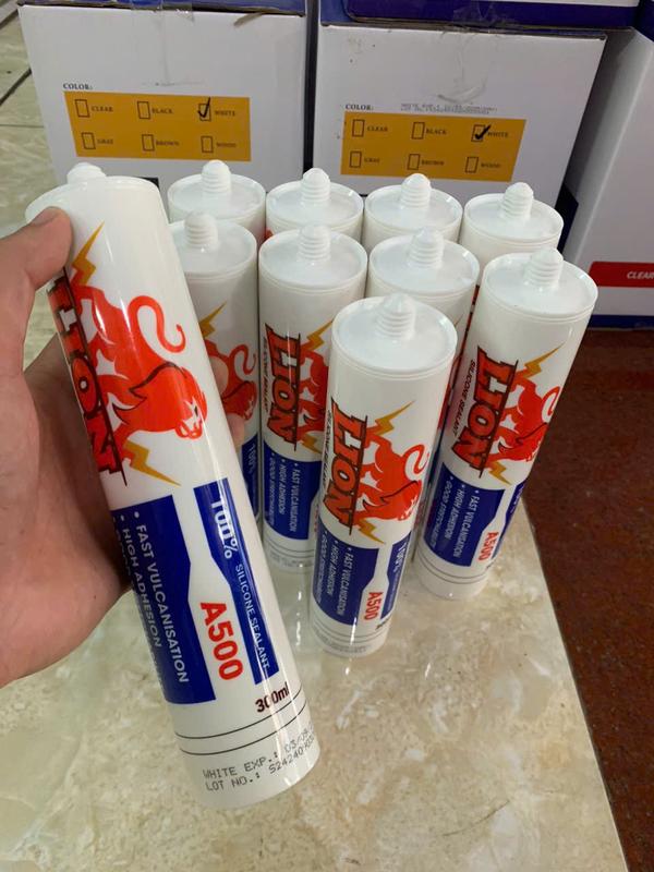 COMBO 10 CHAI keo silicon A500 LION dán nhôm kính,trám bê tông,khe hở, dán nội thất, keo dẻo bóng mịn , bền với thời tiết nắng mưa chịu nhiệt độ cao apollo silicone dangu on keo keo sieu keo dinh