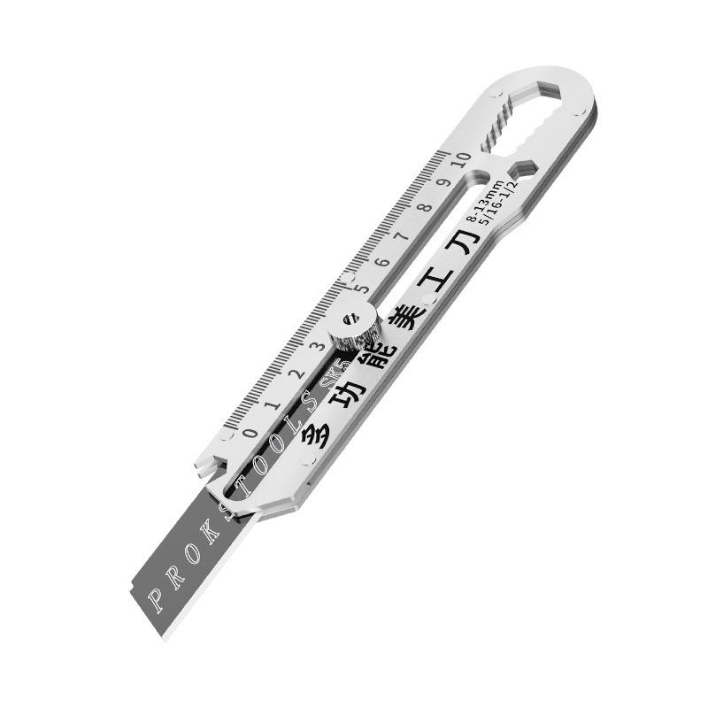 Dao Tiện Ích Đa Năng, 10 Trong 1, Tất Cả Thép, Chịu Lực, Tất Cả Thép, Dao Cắt Giấy Dán Tường, Máy Cắt Giấy, Công Cụ Đa Năng Lớn 0