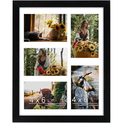 8x10 Collage Picture Frame Set with 2 Landscape (Horizontal) hotsell and 1 Portrait (Vertical) Openings on Hanging Ribbon