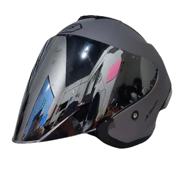 Helm JS ARMOR Half Face Solid Pria Wanita SNI Motorcycle helm  half 6