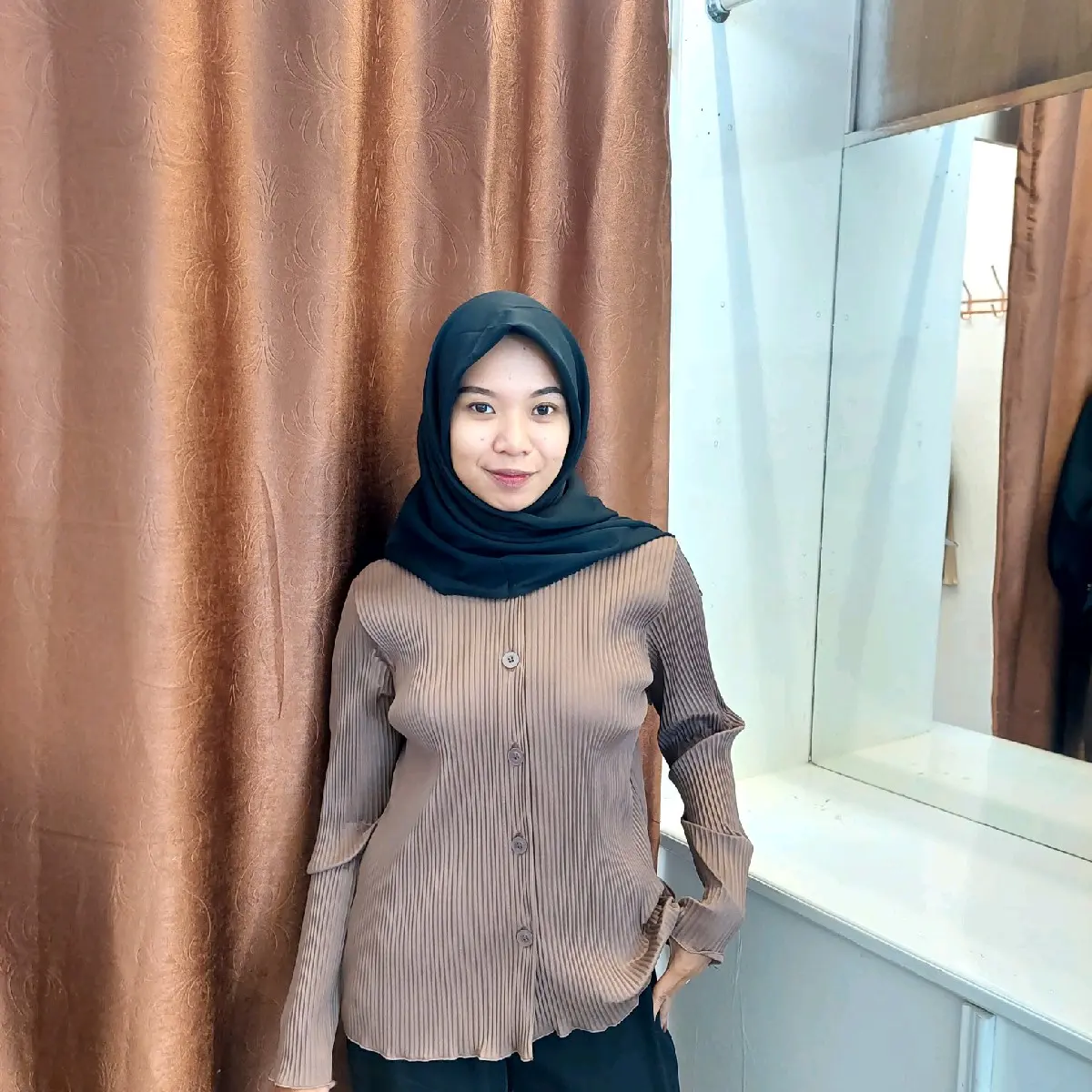 Cardigan plisket/plisket cardigan