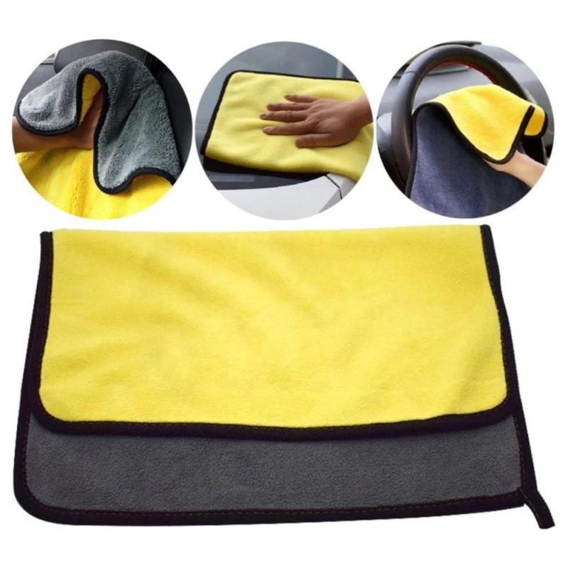 Product Introduction of Khăn lau xe ô tô, xe hơi lau tay la đa năng siêu dày thấm hút chuyên dụng màu vàng - PKX Carduty 2