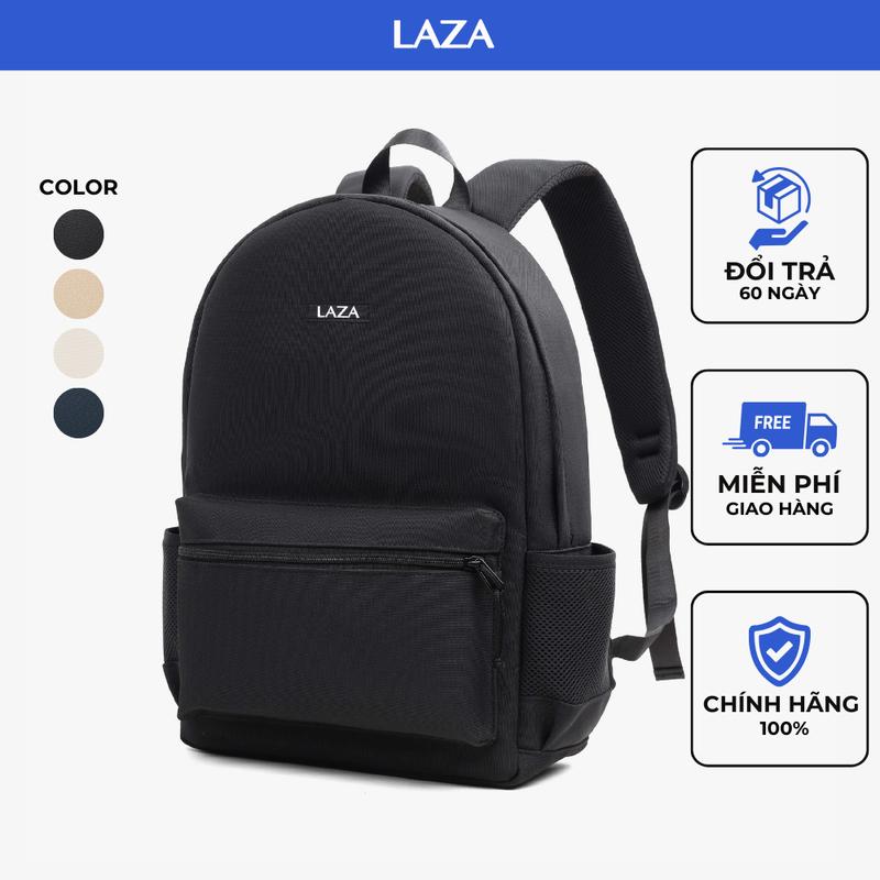 Balo nam nữ đi học đi làm thời trang LAZA Swiss Backpack 546 - Chất liệu canvas trượt nước
