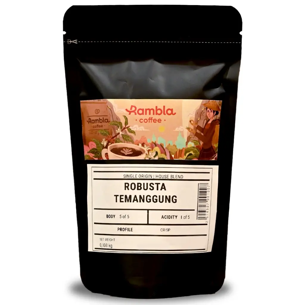 Rambla Coffee - Kopi Robusta Temanggung 100 Gr kopi mura Bubuk Espresso Natural