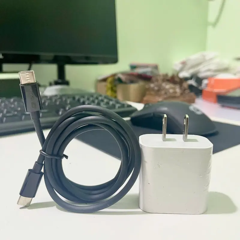 Bộ củ sạc nhanh 20W - Dây cáp dù 2m , hỗ trợ sạc nhanh dành cho các dòng điện thoại 5-14prm Type C ko phải cổng Usb Phụ Kiện Phone cuc  sac capsacnhanh  20w củ  sạc sạc  iphone 3