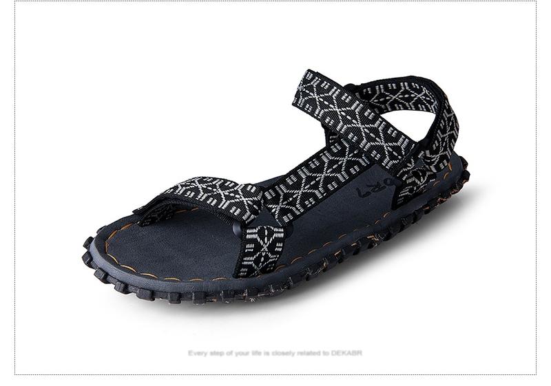 Product Introduction of DEKABR Brand 2024 New High Quality Summer Comfortable Sandals Beach Sandals Men Casual Shoes Non-Slip Breathable Size 40-45 40