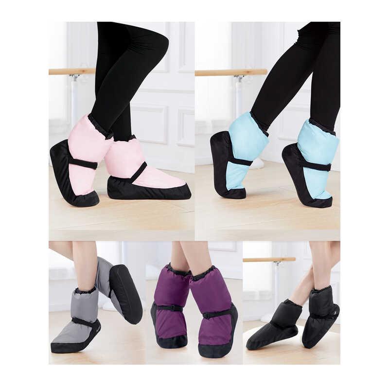 Product Introduction of Foldable Portable Girls Women Winter Practice Wear Warm Up Jazz Booties Ballet Dance Boots 17