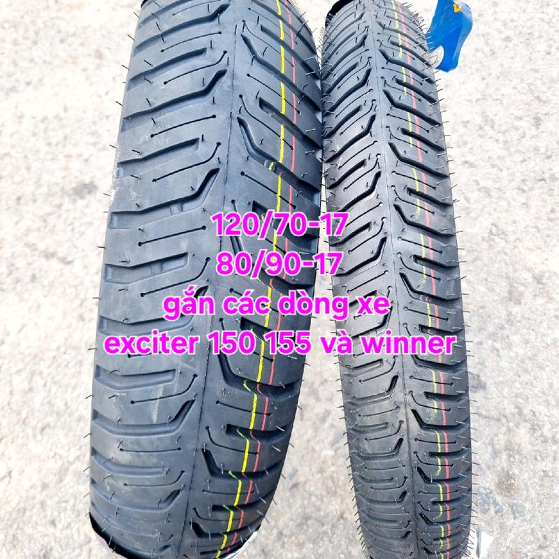 LỐP KHÔNG DÙNG RUỘT 120 70-17 & 80 90-17 cho Exciter 150 155 Winner Shifa 70 90-17 lốp xe máy Michelin 60 70 Cheetah 50 60 vỏ Maxxis 50 60 Quick