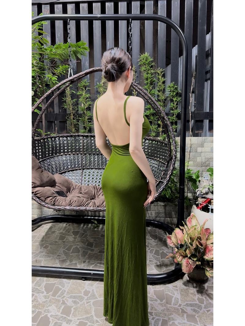 Product Introduction of D08 - ĐẦM 2S ĐUÔI CÁ THUN LỤA Nữ Dress 3