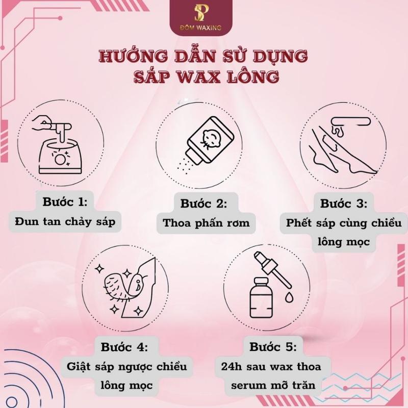 [CHE TÊN SP]Sáp Wax Lông Nóng Đốm Waxing wax lông nách, wax tay chân, sáp wax bikini, sáp wax toàn thân siêu bám lông 4