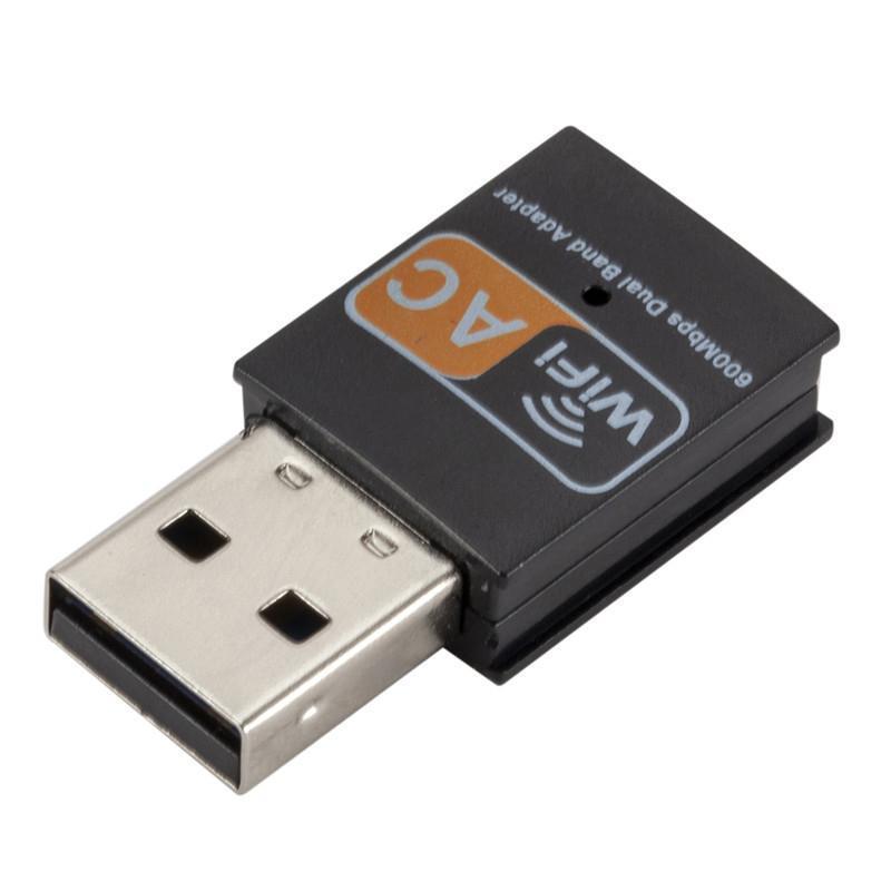 Product Introduction of 600 Mbps 2.4-5Ghz USB Dual Band Wireless Adapter WiFi Dongle 802.11 AC Laptop PC 7