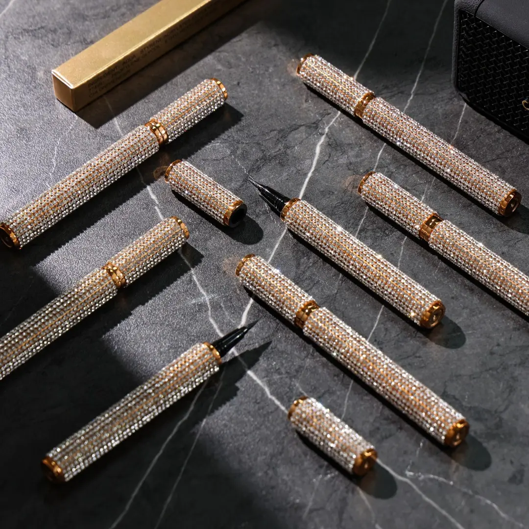 Bút Kẻ Mắt Kim Cương, Chống Nhòe, Bút Kẻ Mắt Dạng Lỏng, Lâu Trôi, Nhanh Khô, Bút Phấn Mắt, Không Thấm Nước, Bán Buôn, Không Có Logo