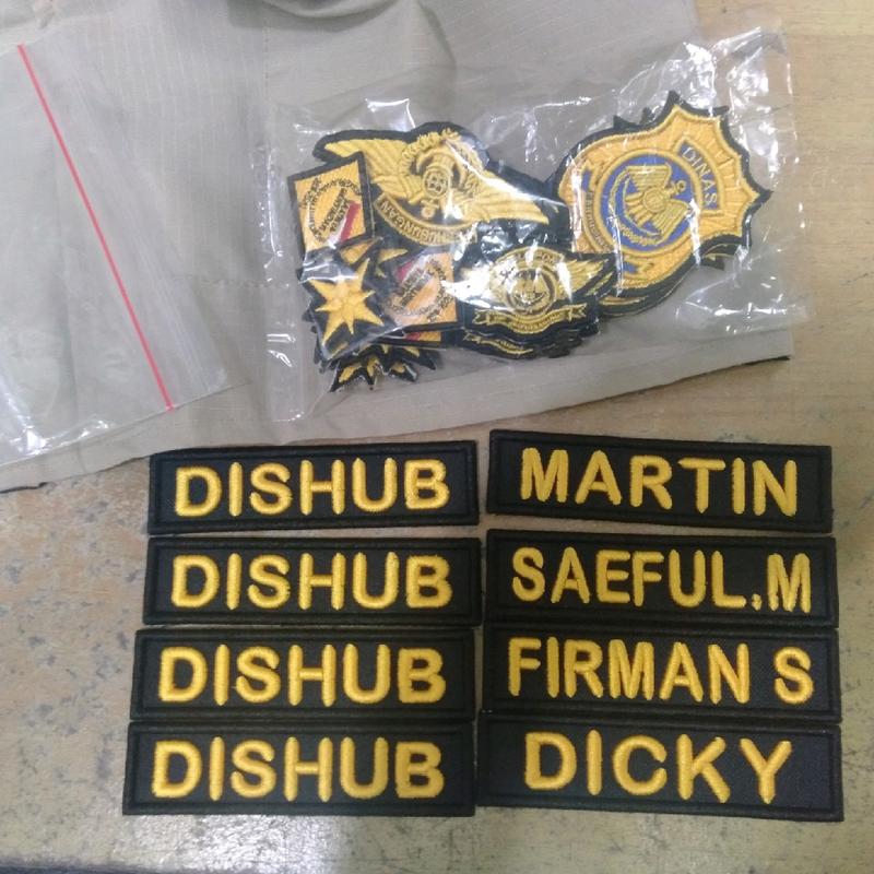 BORDIR NAMA TIMBUL Satuan (custom) harga/item 5