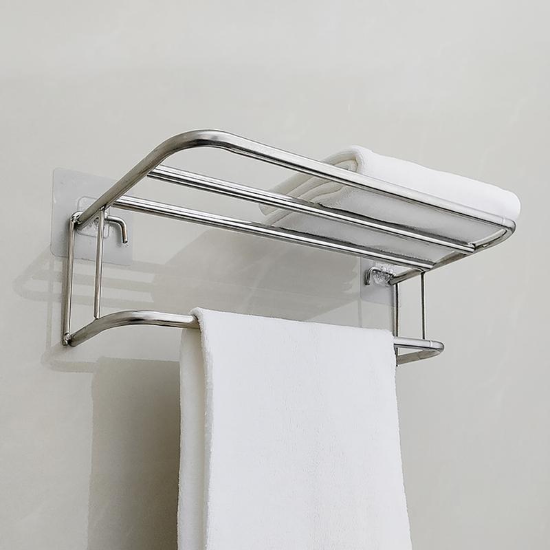 giá treo khăn nhà tắm kệ để khăn nhà tắm LIVING C, thanh treo khăn tường đa năng tiện dụng