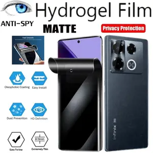 Anti gores Spy Matte Hydrogel Film Privacy Screen Protector untuk Infinix Note 40 40 Pro 4G 40 Pro 5G 40 Pro Plus 5G 40S