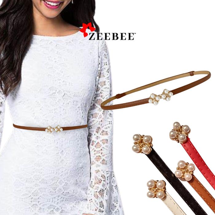 Gambar ZenBlossom Ikat Pinggang Wanita Belt Kulit 8 Mutiara Gesper Coklat Elegan Putih Outfit Jeans sabuk coquette Aksesoris Anak - Putih BW dari ZenBlossom Kota Administrasi Jakarta Barat Tokopedia