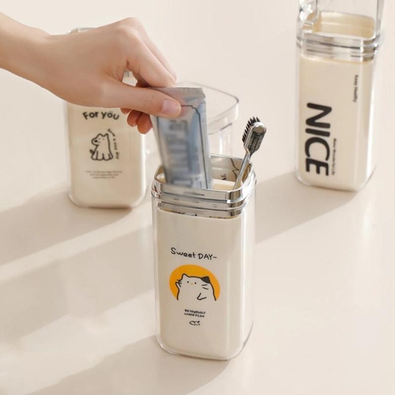 Hộp đựng bàn chải đánh răng, kem đánh răng 3IN1  thích hợp khi đi du lịch, công tác, đựng được cả bàn chải điện Nhà Tắm 3