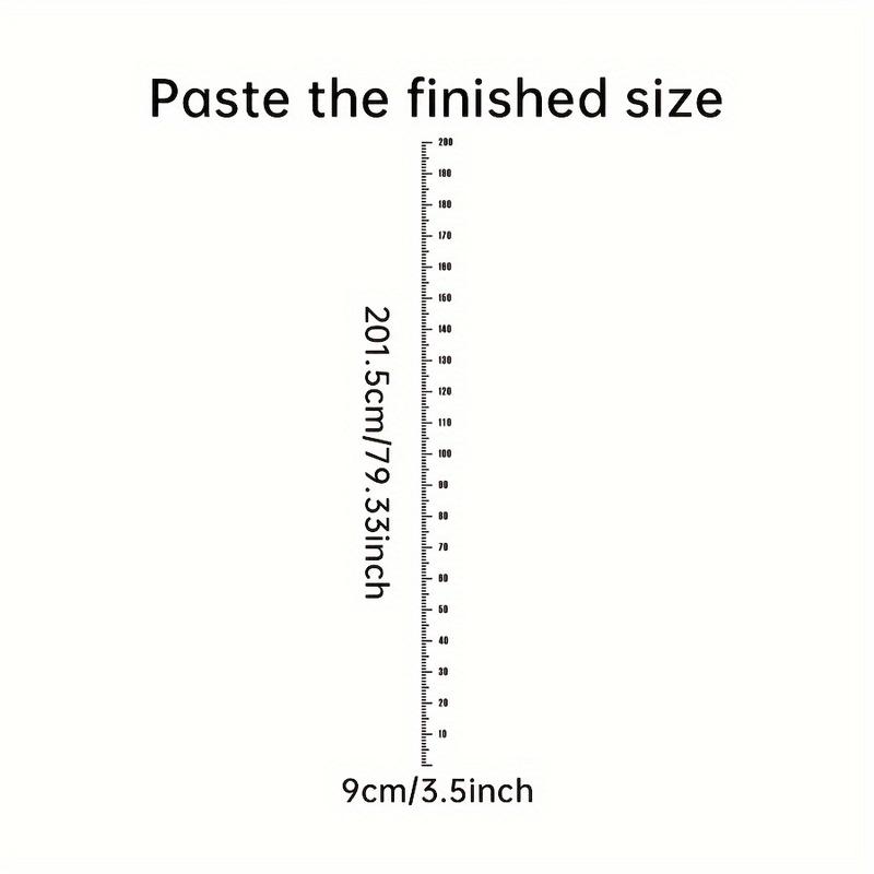 Product Introduction of Kids' Growth Chart Wall Sticker - Easy-To-Read Height Measurement Ruler For Boys & Girls, Perfect For Bedroom & Nursery Decor 1