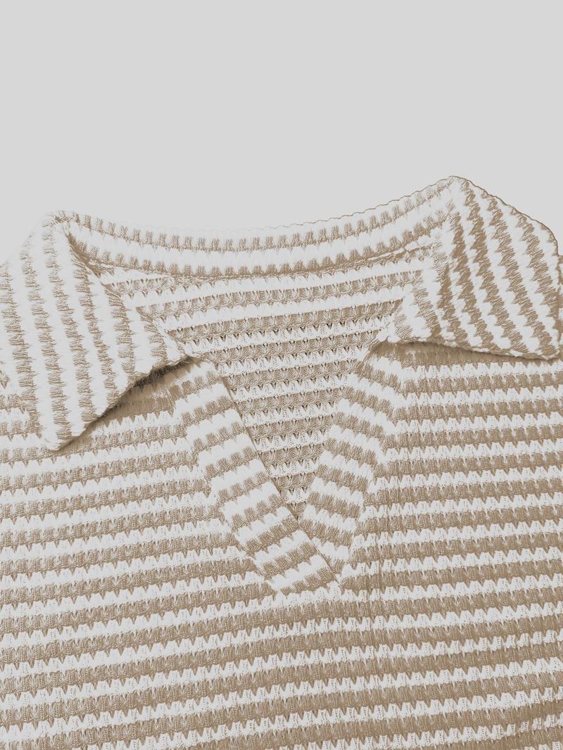 Product Introduction of Women's Striped Print   Tee, Casual   Short Sleeve T-shirt, Ladies Summer Clothes for Daily Wear 9