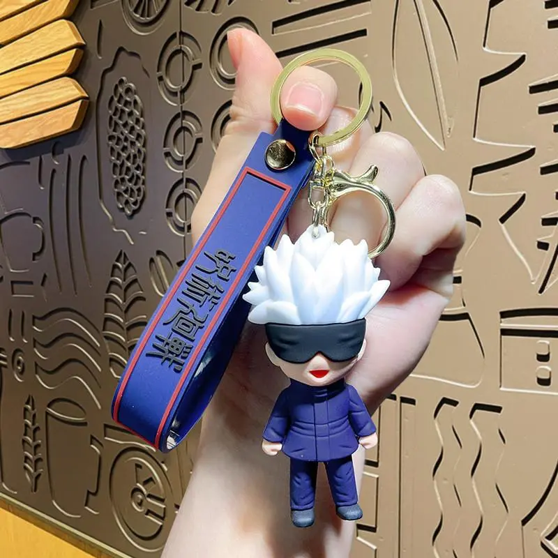 Gantungan Kunci Jujutsu Kaisen Gojo Itadori Megumi Gantungan Kunci Motor Mobil Tas Keychain 5