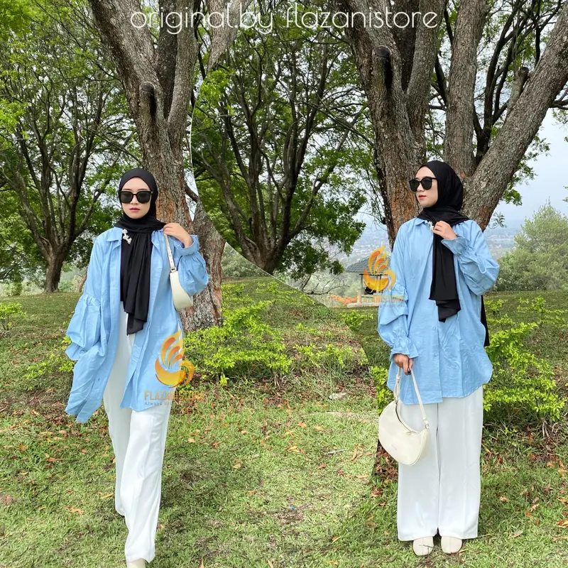 KW - Aqila Tunik Slit Bahan Pololinen Jumbo 0