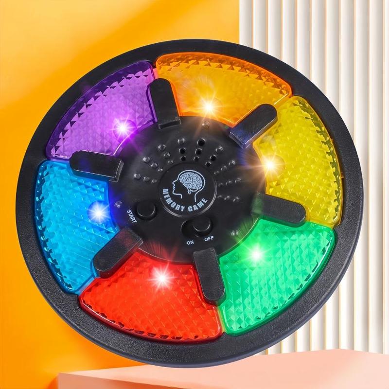 Colorful Memory Game Toy, 1 Box Fun Memory Training Toy, Game Board with LED Lights and Sound Effects, 15 Levels of Difficulties, Thinking Training Game Machine, Fidget Toys, Gift for Her, Men's Gift 7