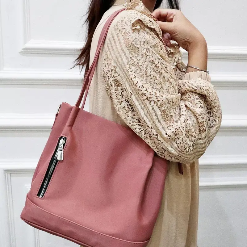Totebag Wanita Maria Aesthetic Import Tas Selempang Wanita Kuliah Anti Air Terbaru Kulit Sekolah Hitam Cewek 7
