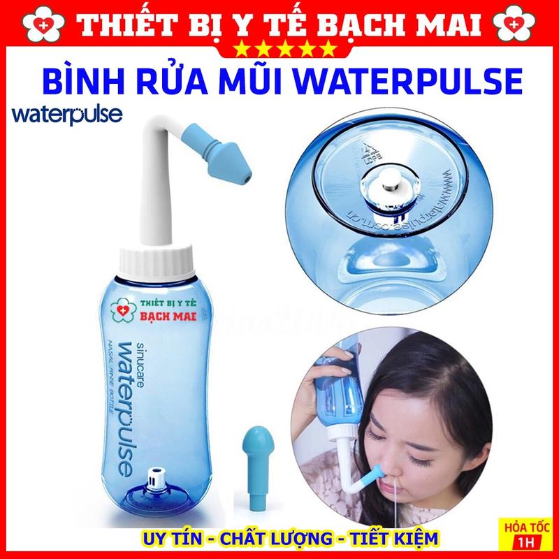 Bình Rửa Mũi WATERPULSE 300/500ml Hỗ Trợ Rửa Sạch Mũi, Viêm Mũi, Viêm Xoang, Dịch Mũi, Nghẹt Mũi 2