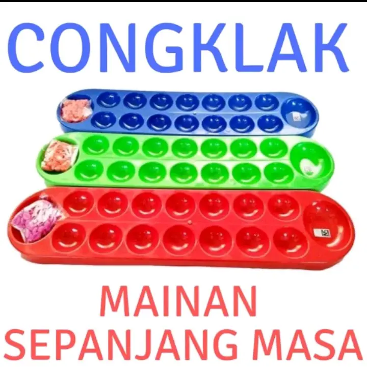 mainan tradisional mainan congklak biji mainan papan congklak Plastik