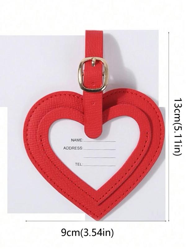 Heart Shaped Luggage Tag, Cute Luggage Tag, Simple Luggage Tag for Women & Men, Fashion Luggage Tag for Travel 1