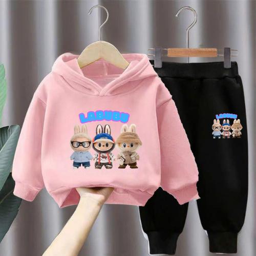 Set bộ nỉ in hình LABUBU 5D sắc nét, phom dáng đẹp cho bé trai, bé gái từ 6-30kg 3