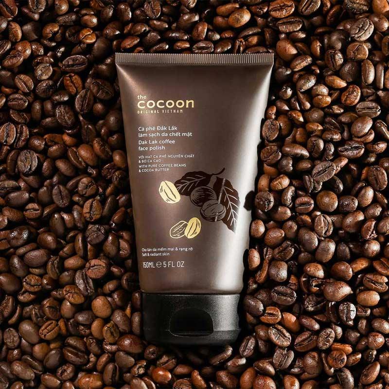  TẨY TẾ BÀO CHẾT MẶT COCOON DAK LAK COFFEE FACE POLISH 150ML 