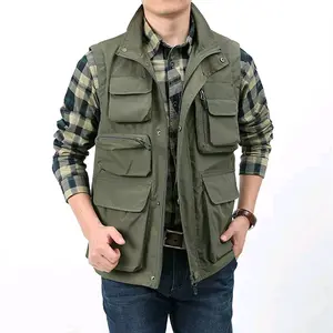 vest rompi saku banyak big size Pria Outdoor